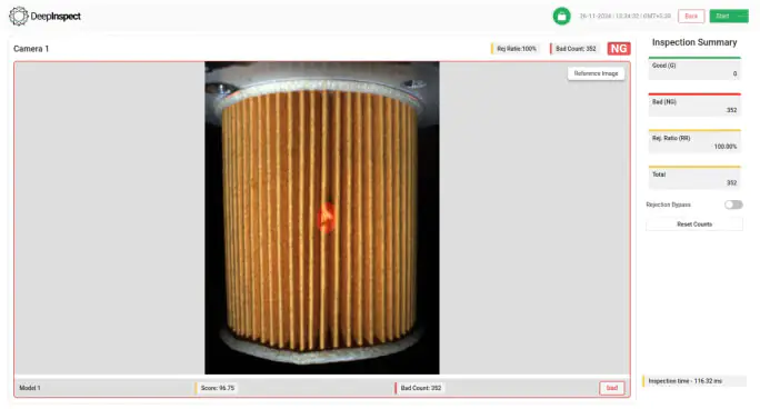 AI powered Quality Inspection Software for Oil Filter Manufacturers