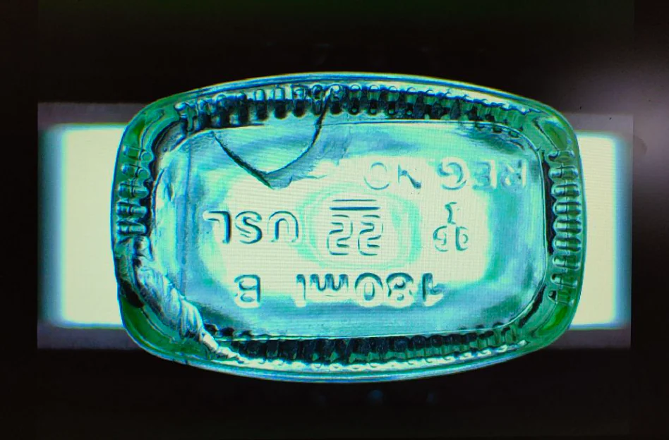 mould inspection for glass bottle