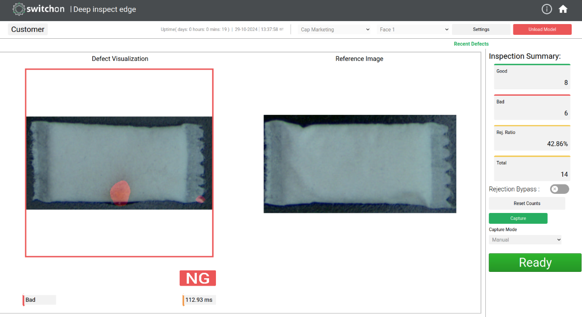 Nicotine Pouch Visual Quality Inspection