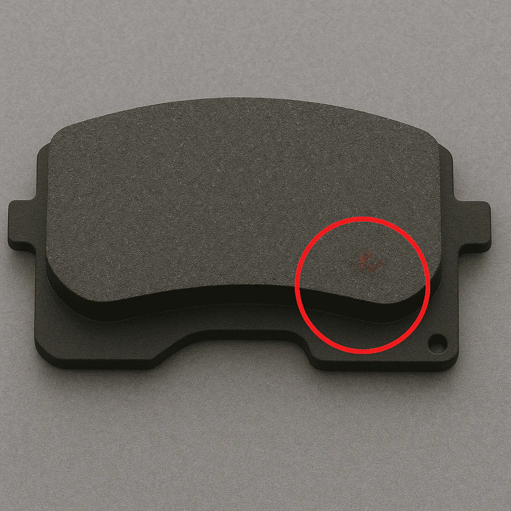 Brake pad surface defect analysis