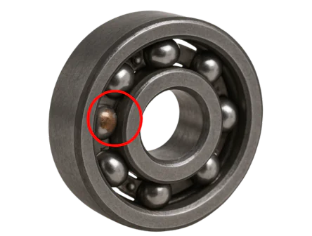 Pitting and corrosion detection bearing