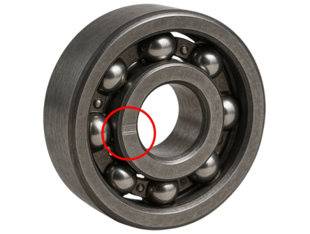 Crack detection in bearings