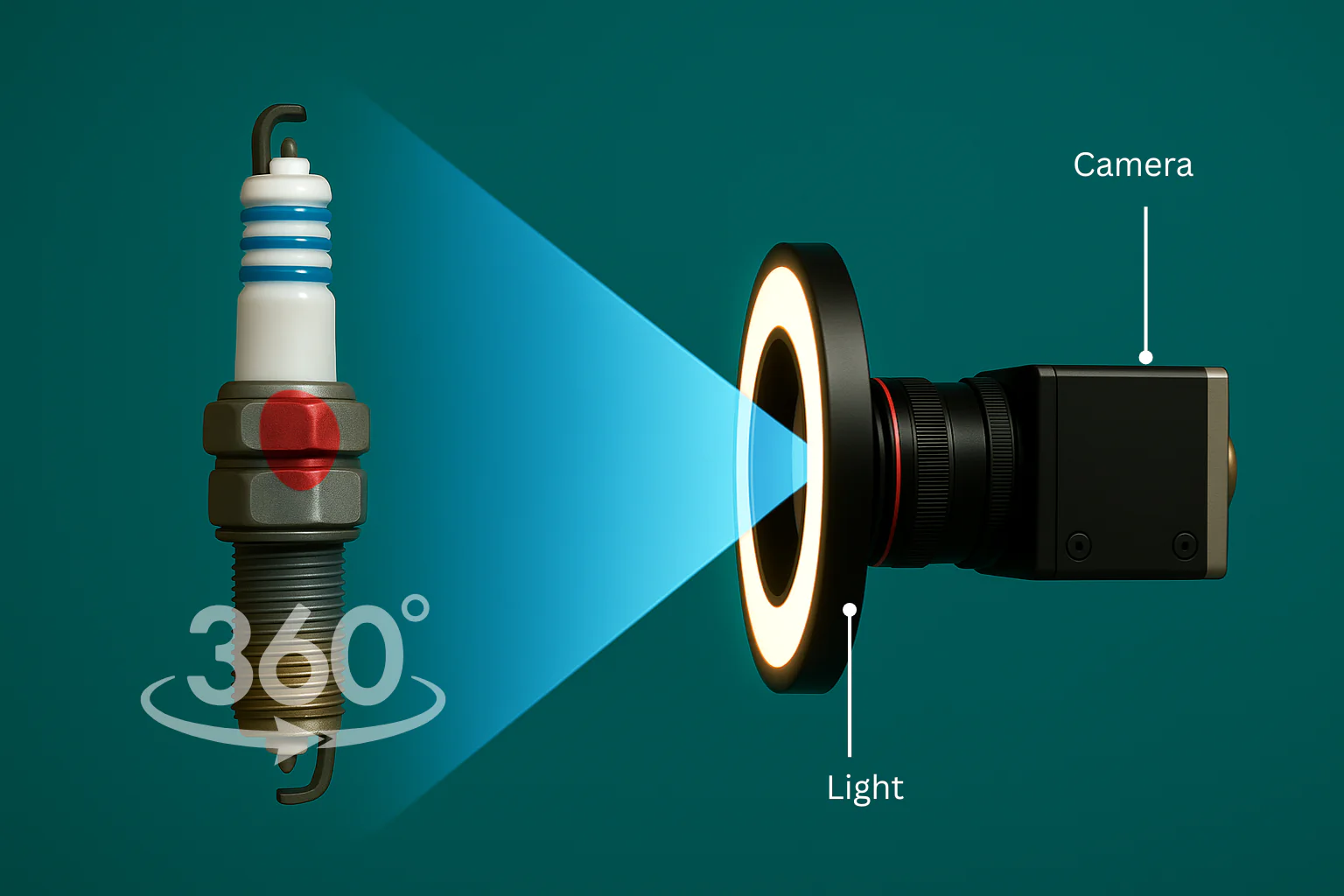 machine inspection of spark plug