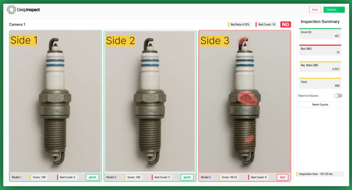 AI inspection software for defect prevention