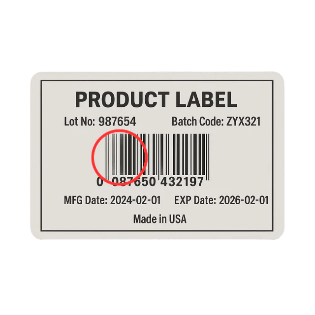 OCR inspection for lot code and expiration date