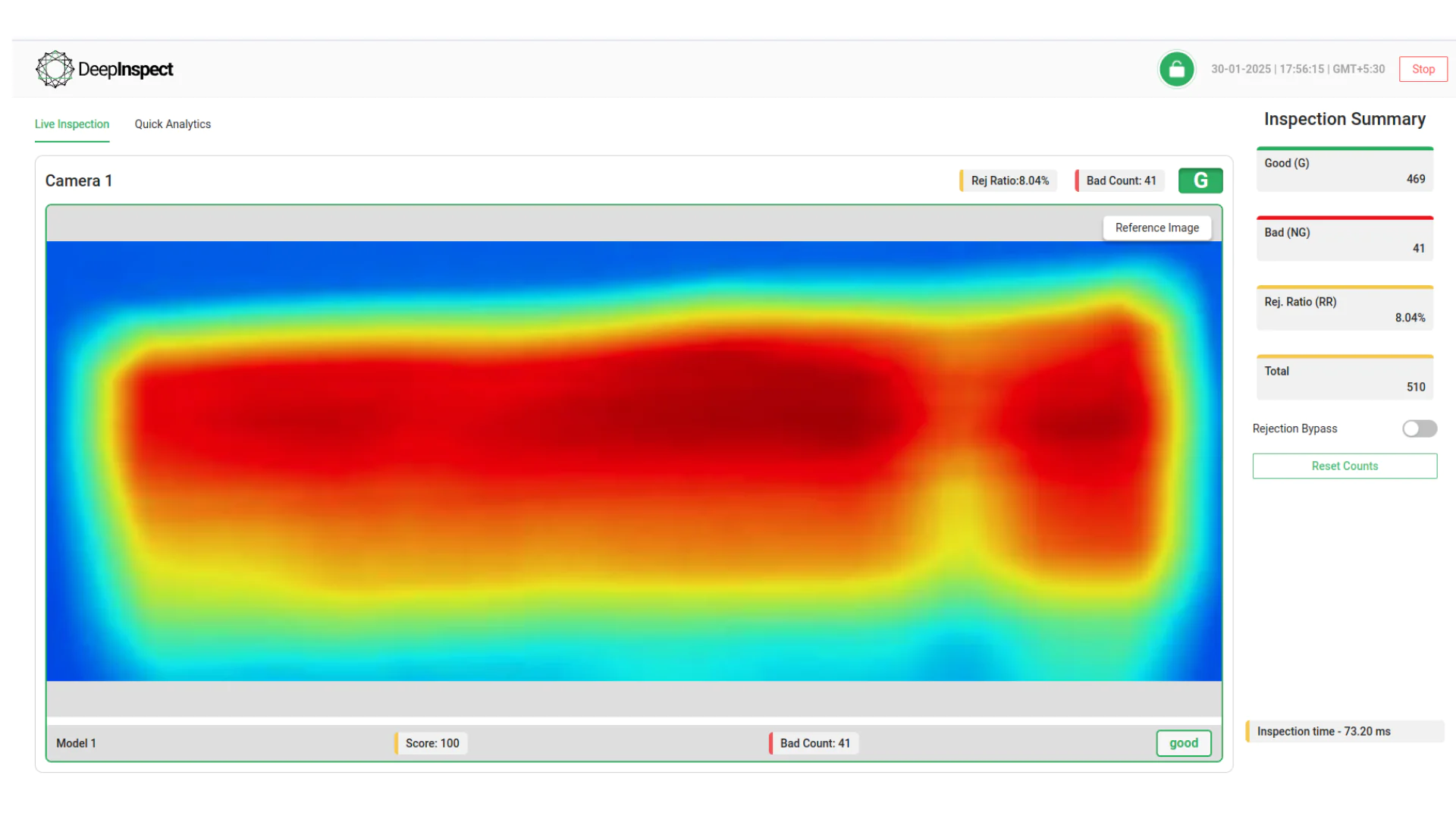 Deep learning tube inspection