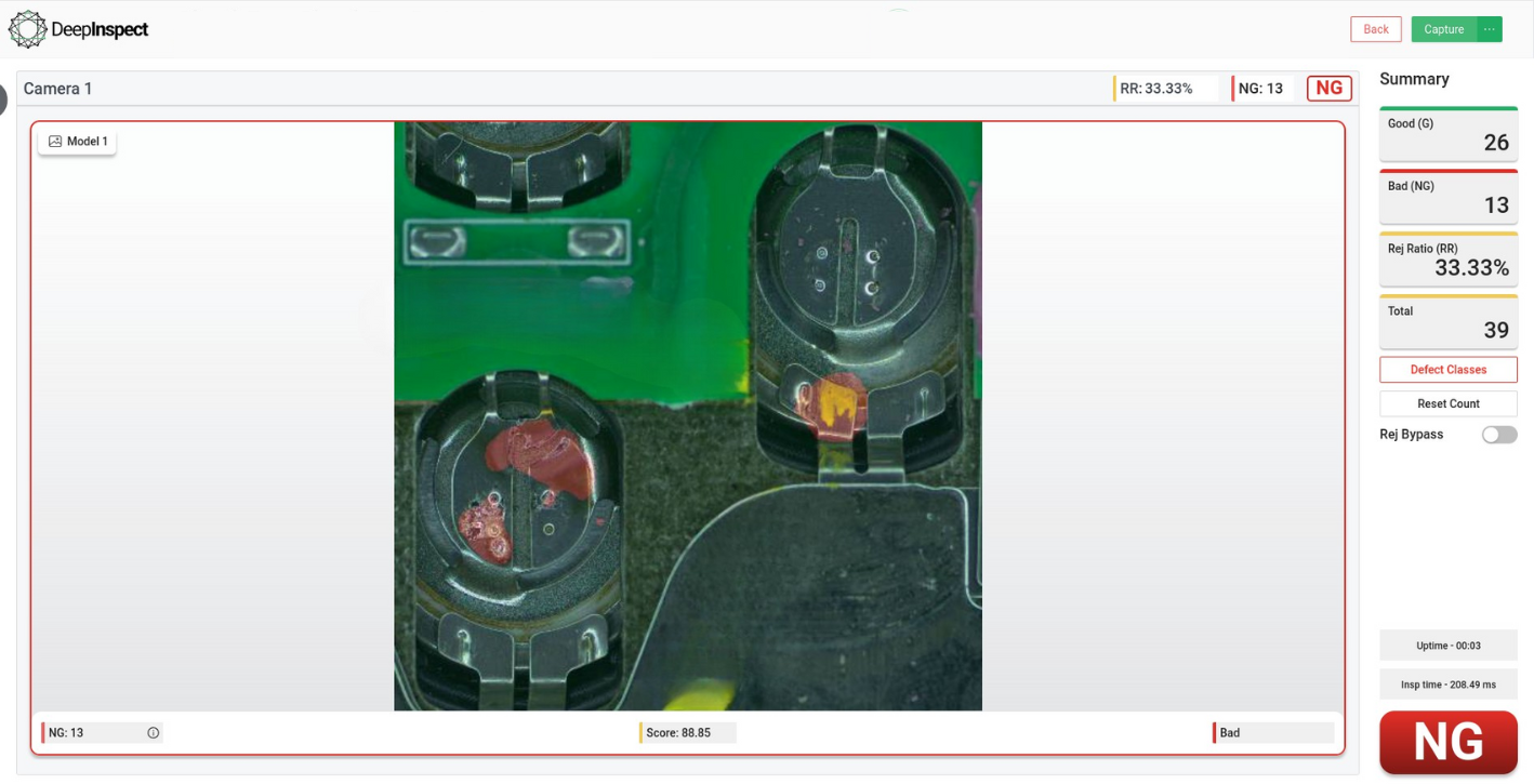 Intelligent defect detection for EV batteries