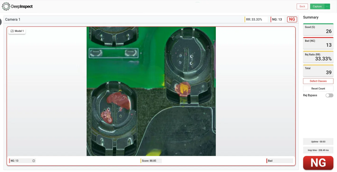 Intelligent defect detection for EV batteries