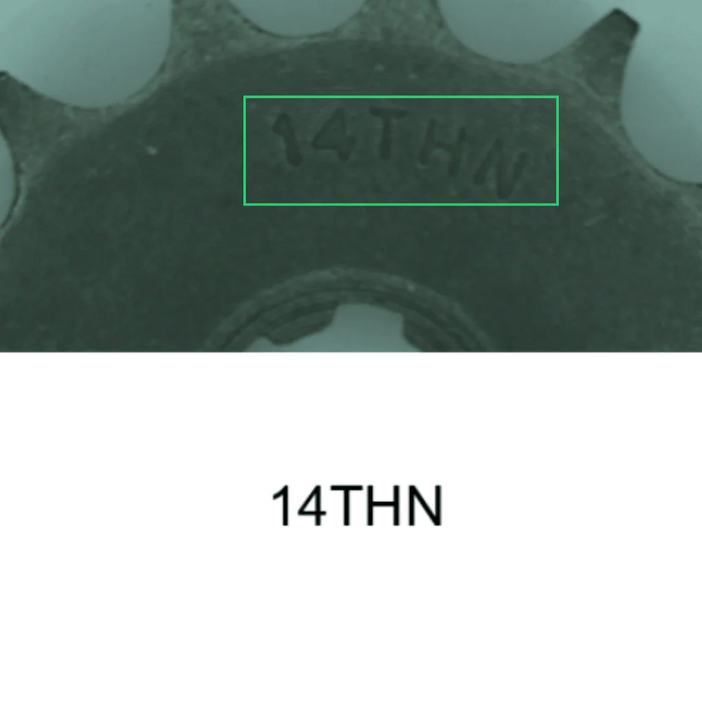 Sprocket optical inspection