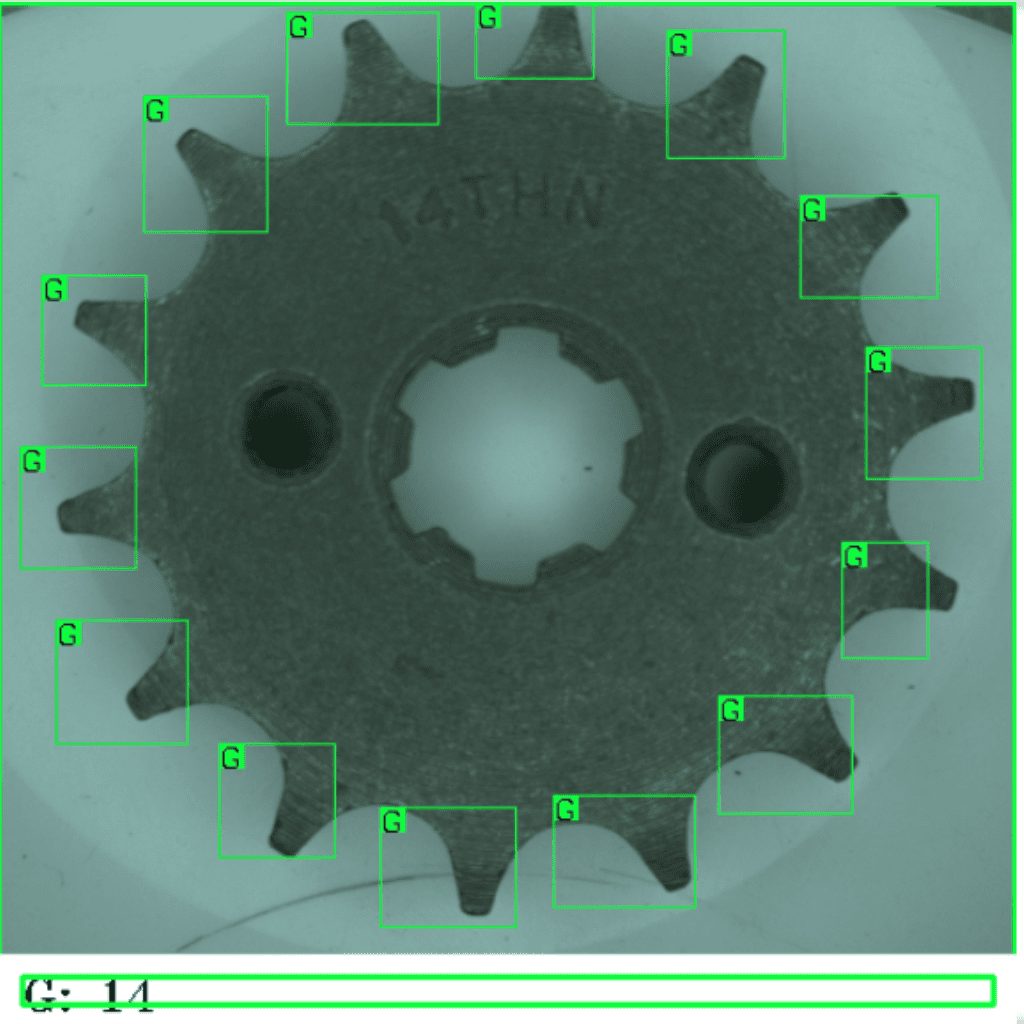 Deep learning sprocket inspection