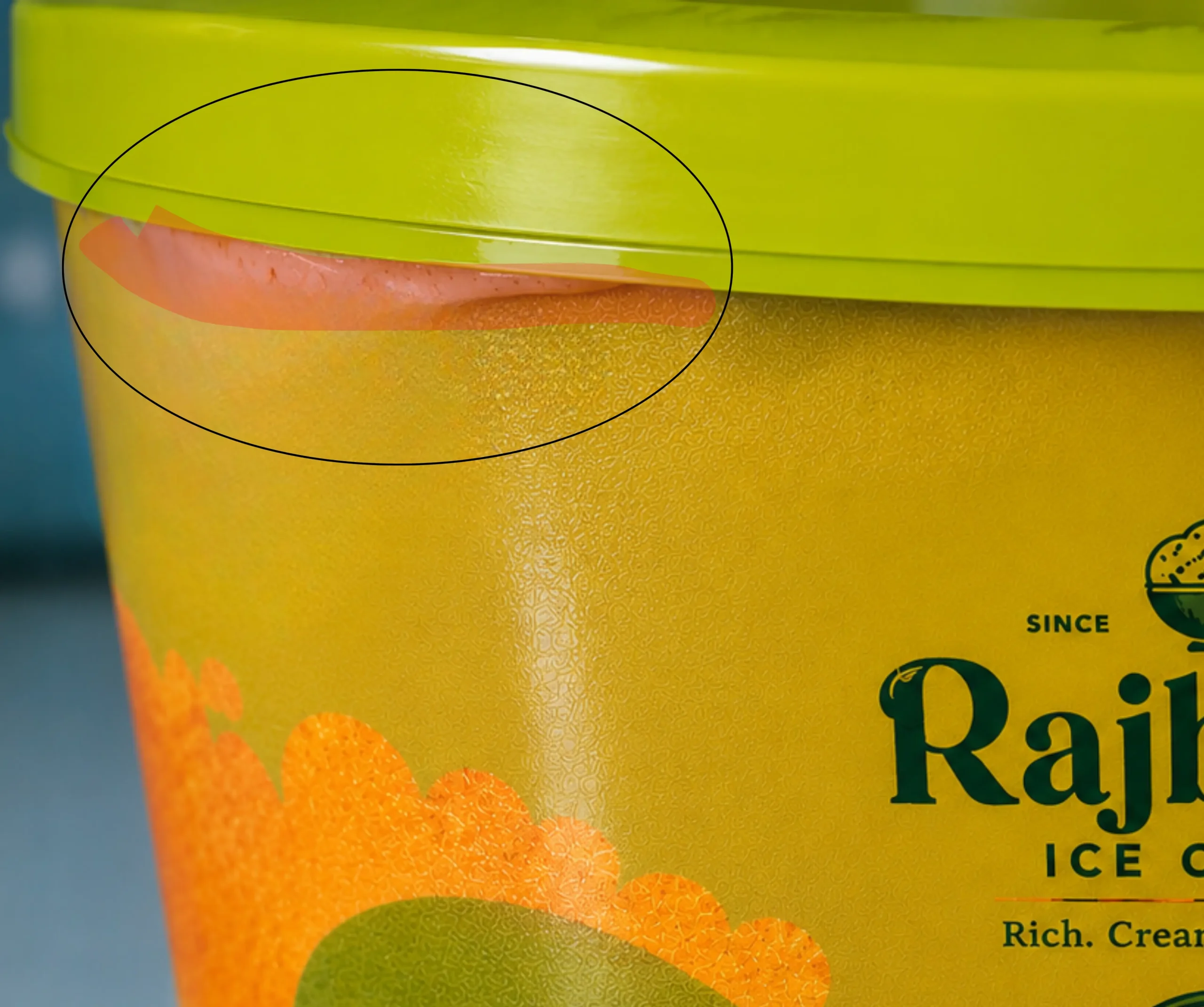 Vision inspection for ice cream packaging
